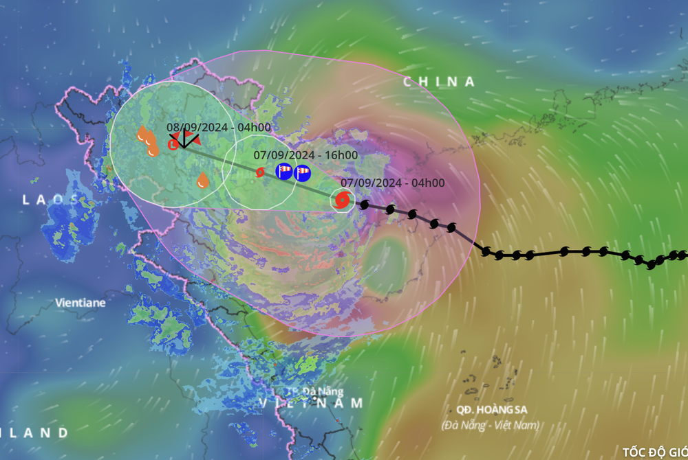 Dự báo về Bão YAGI được coi là siêu bão với sức gió giật cấp 17