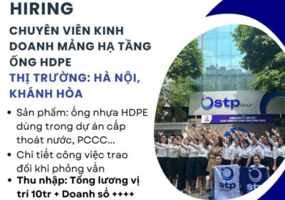 Tuyển dụng nhân viên kinh doanh hạ tầng