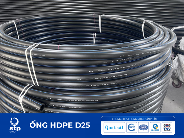 Ống nhựa HDPE D25 STP: Thông số, ứng dụng và bảng giá