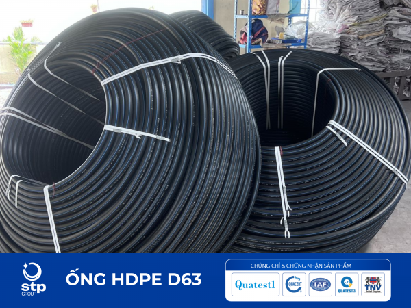 Ống nhựa HDPE D63 STP: Bảng giá, quy cách và ứng dụng