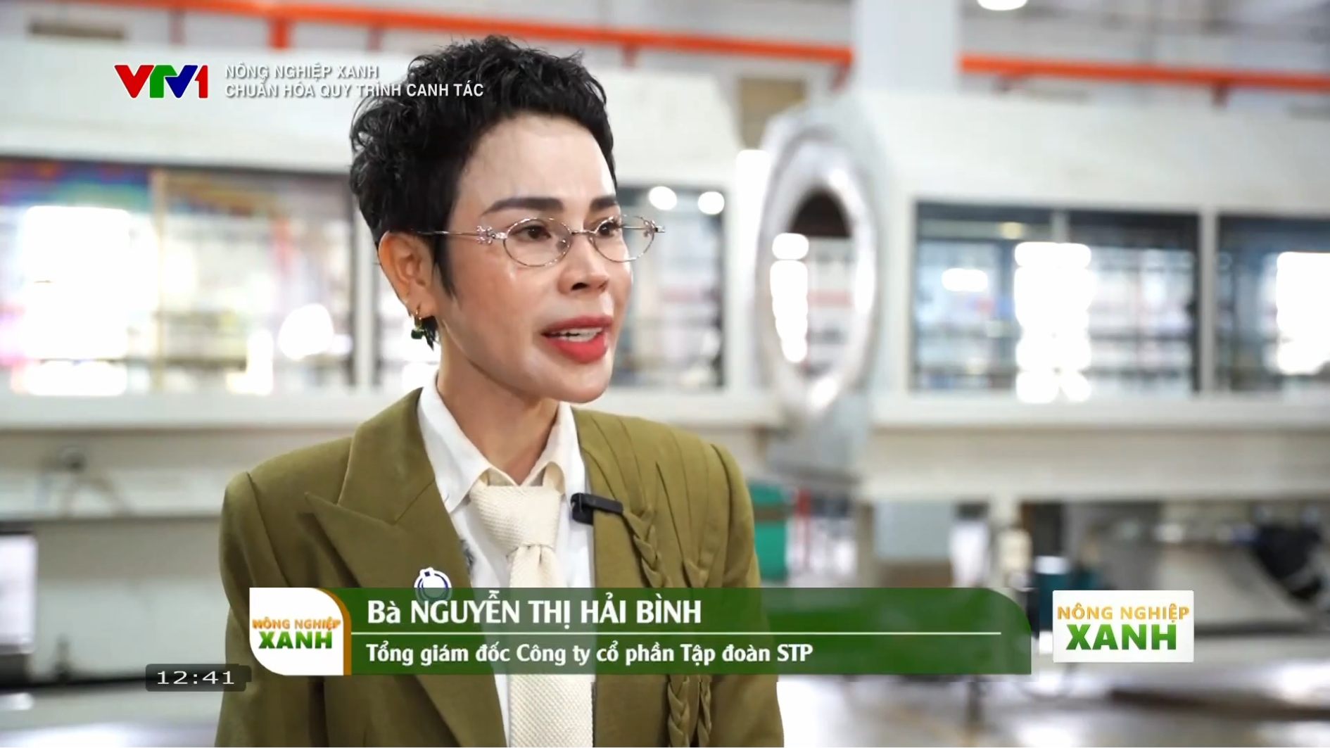 VTV1 đưa tin STP Group khánh thành Nhà máy STP, CNSTP Hồ Chí Minh